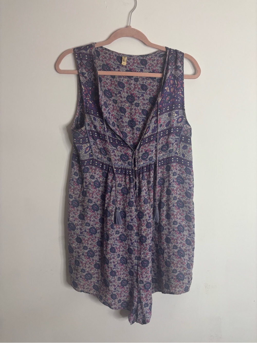 Spell & The Gypsy Collective Kombi Romper Playsuit Lavender Boho Floral - Size M - Picture 6 of 8